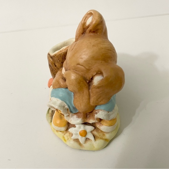 Vintage Woodlander Tinker Ware Stoneware Sally Bunny Rabbit Figurine - Picture 9 of 11